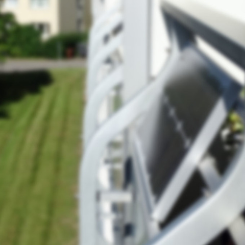 Balkon­kraftwerk bei AEM Elektrotechnik GmbH in Mainz am Rhein